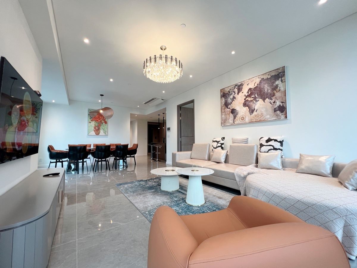 Full nội thất Opera 2 The Metropole Phòng Ngủ 2 WC cho thuê 94m2