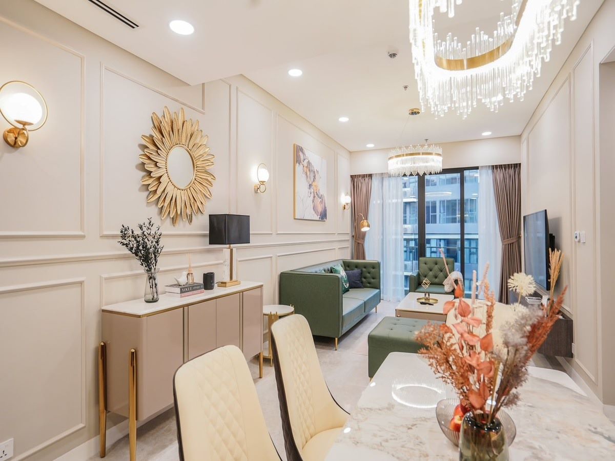 Cho thuê căn hộ 3PN đầy đủ nội thất dự án The River Thủ Thiêm Quận 2