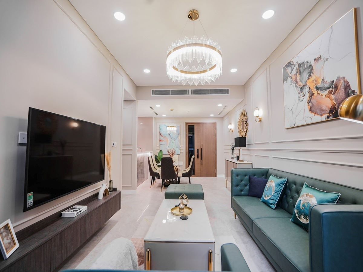 Cho thuê căn hộ 3PN đầy đủ nội thất dự án The River Thủ Thiêm Quận 2