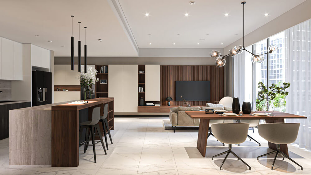 Thiết kế hiện đại - Không gian sống sang trọng